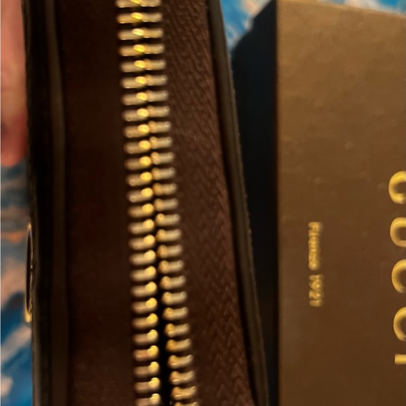 ⭐️Gucci GG brown leather wallet, authentic, EXCELLENT condition box & dustbag - Picture 2 of 16